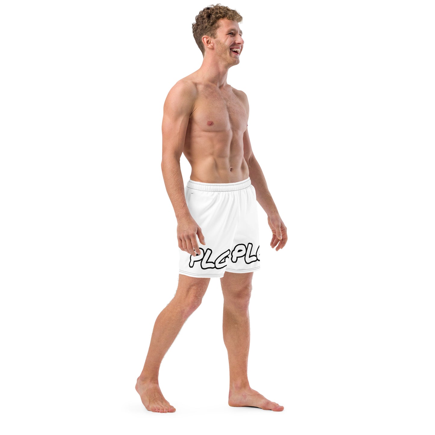PLG (White) - Men's swim trunks