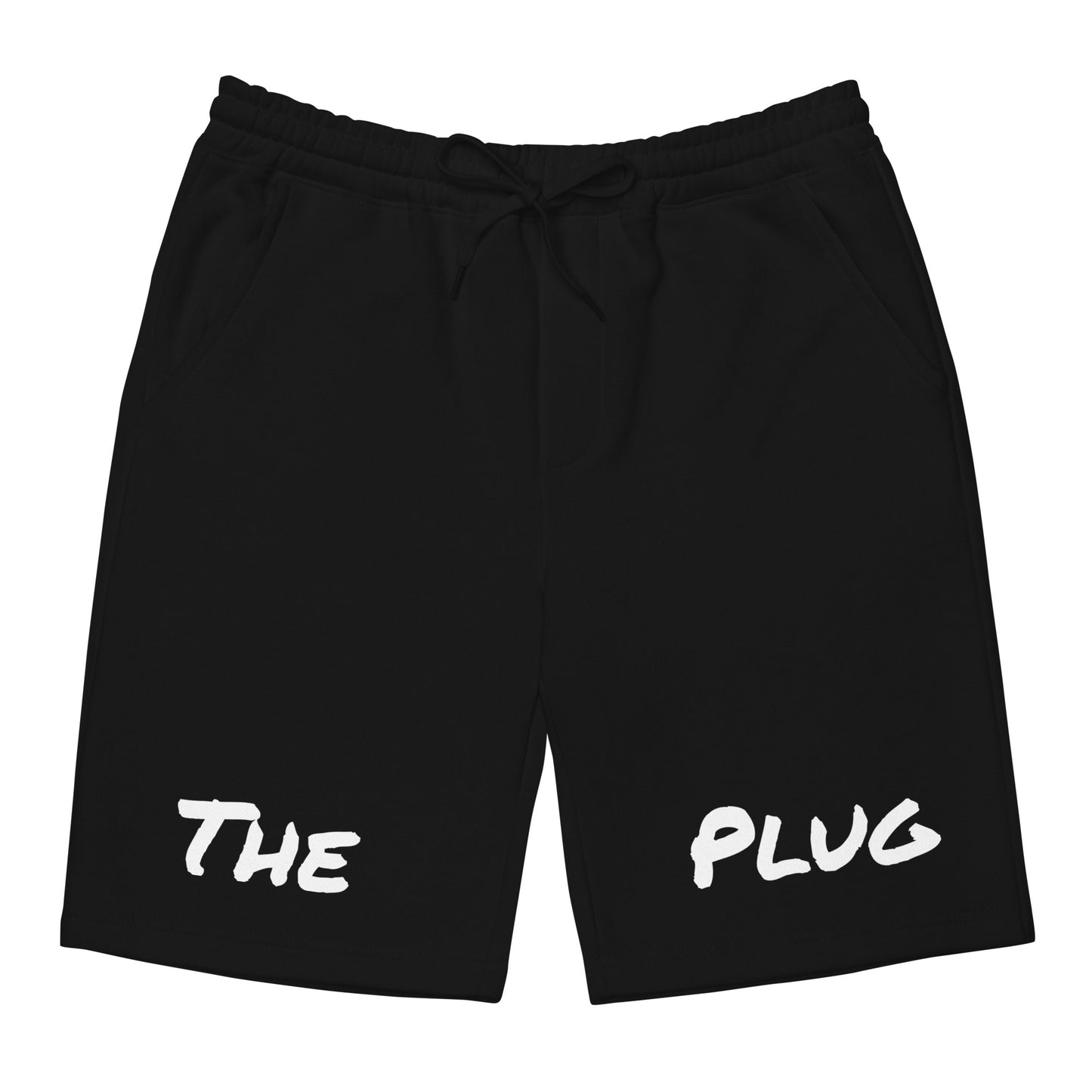 The Plug (Black/Grey)- Men's fleece shorts