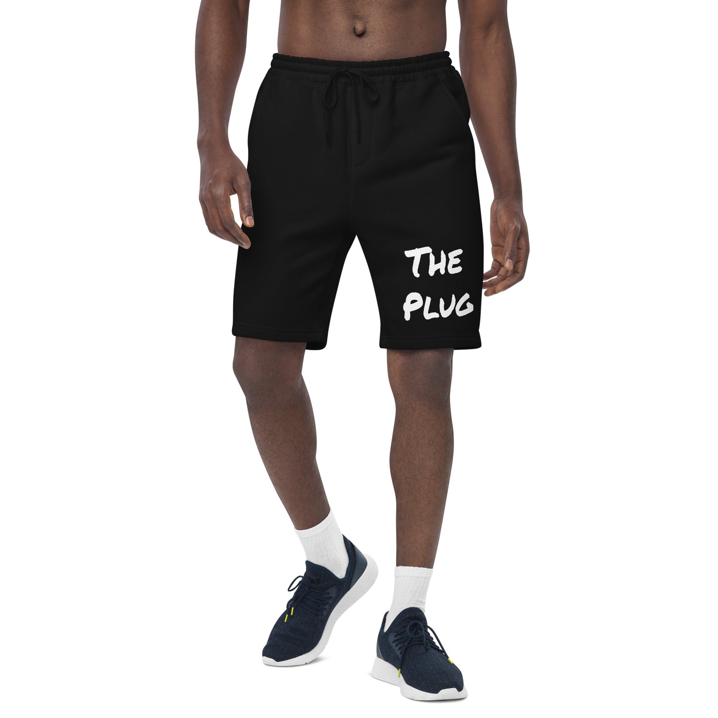 The Plug (Black/Grey) - Men's fleece shorts