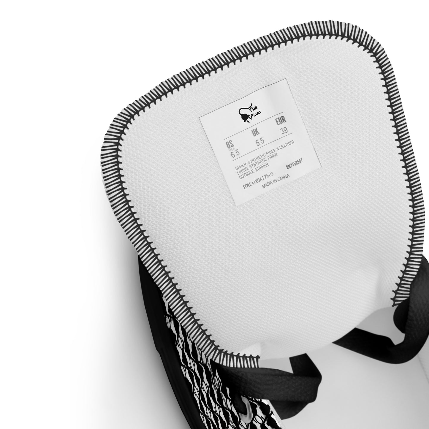 The Plug (White) - Men’s high top shoes