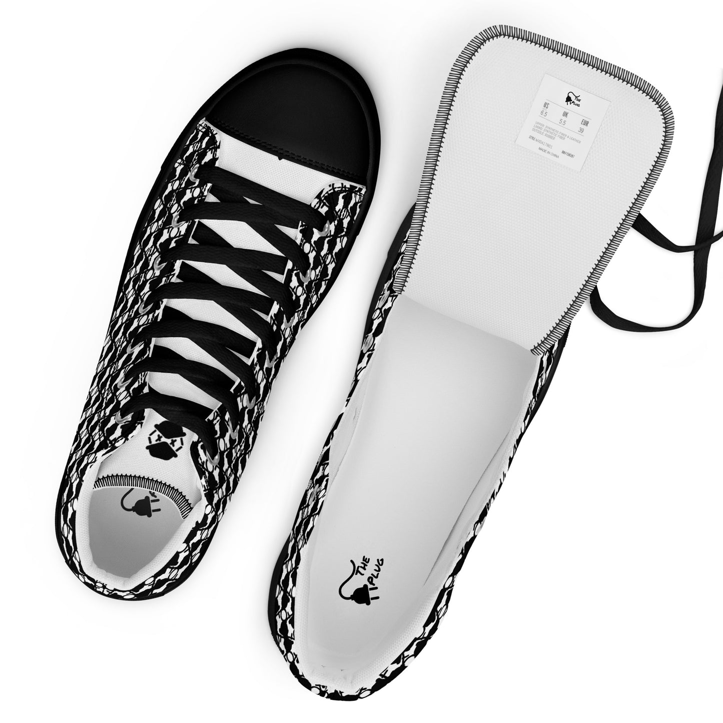 The Plug (White) - Men’s high top shoes