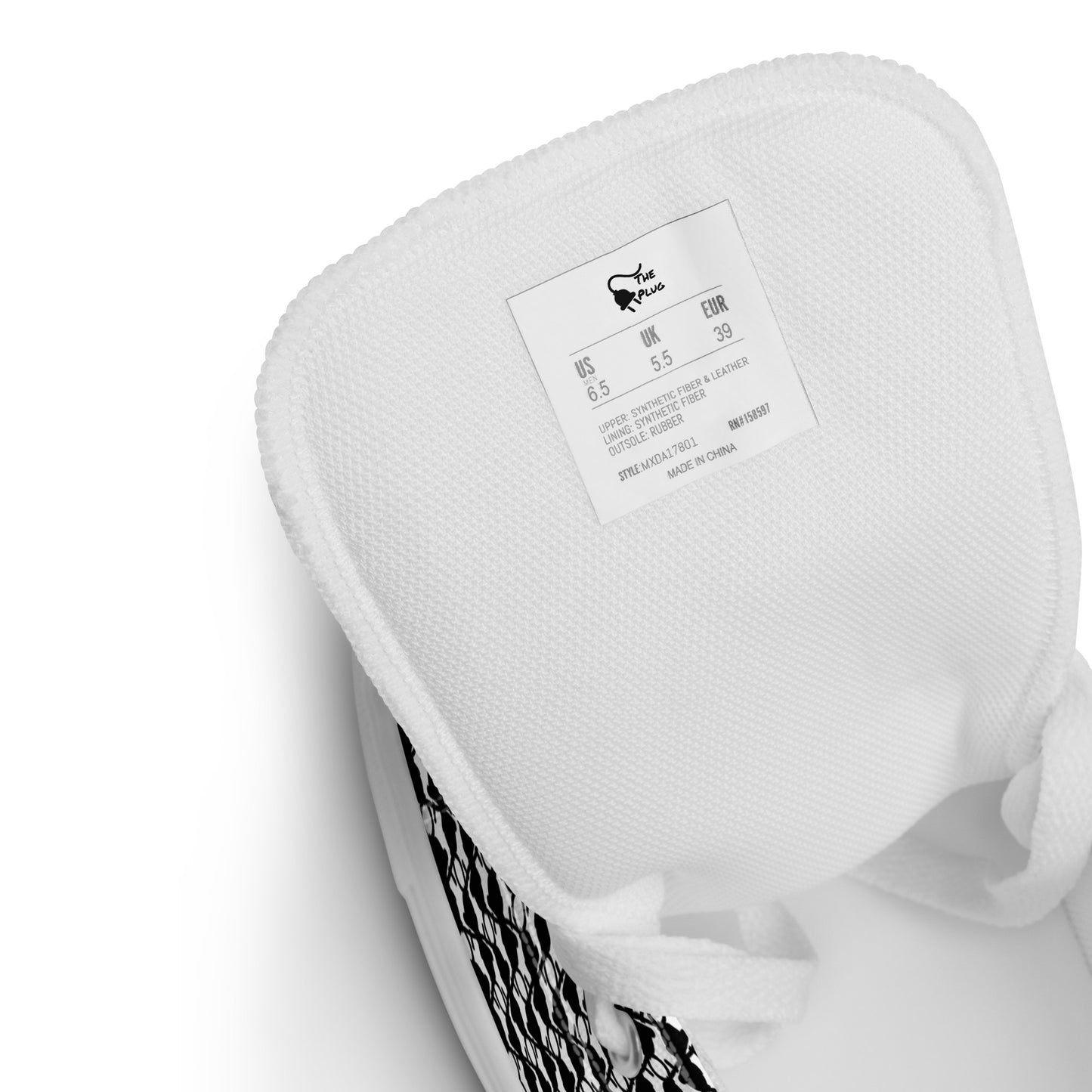 The Plug (White) - Men’s high top shoes