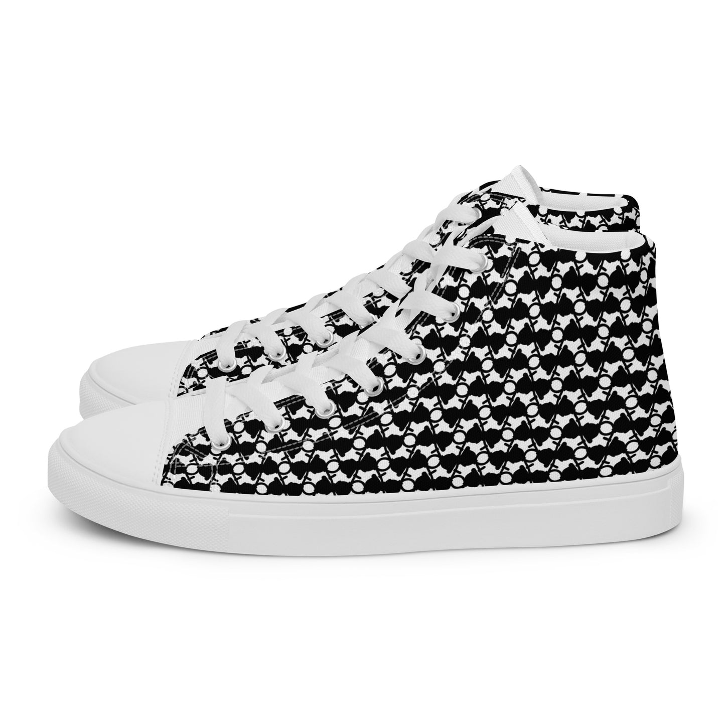 The Plug (White) - Men’s high top shoes
