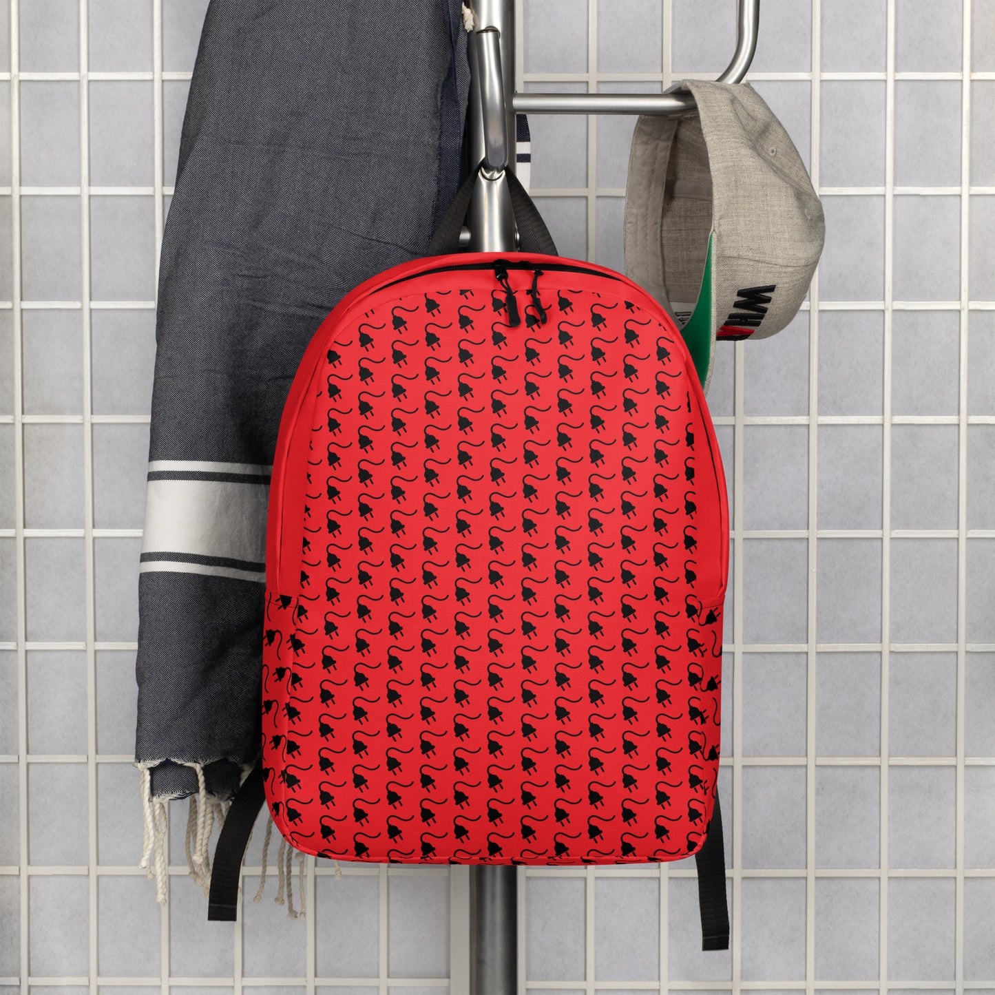 The Plug (Red) - Minimalist Backpack