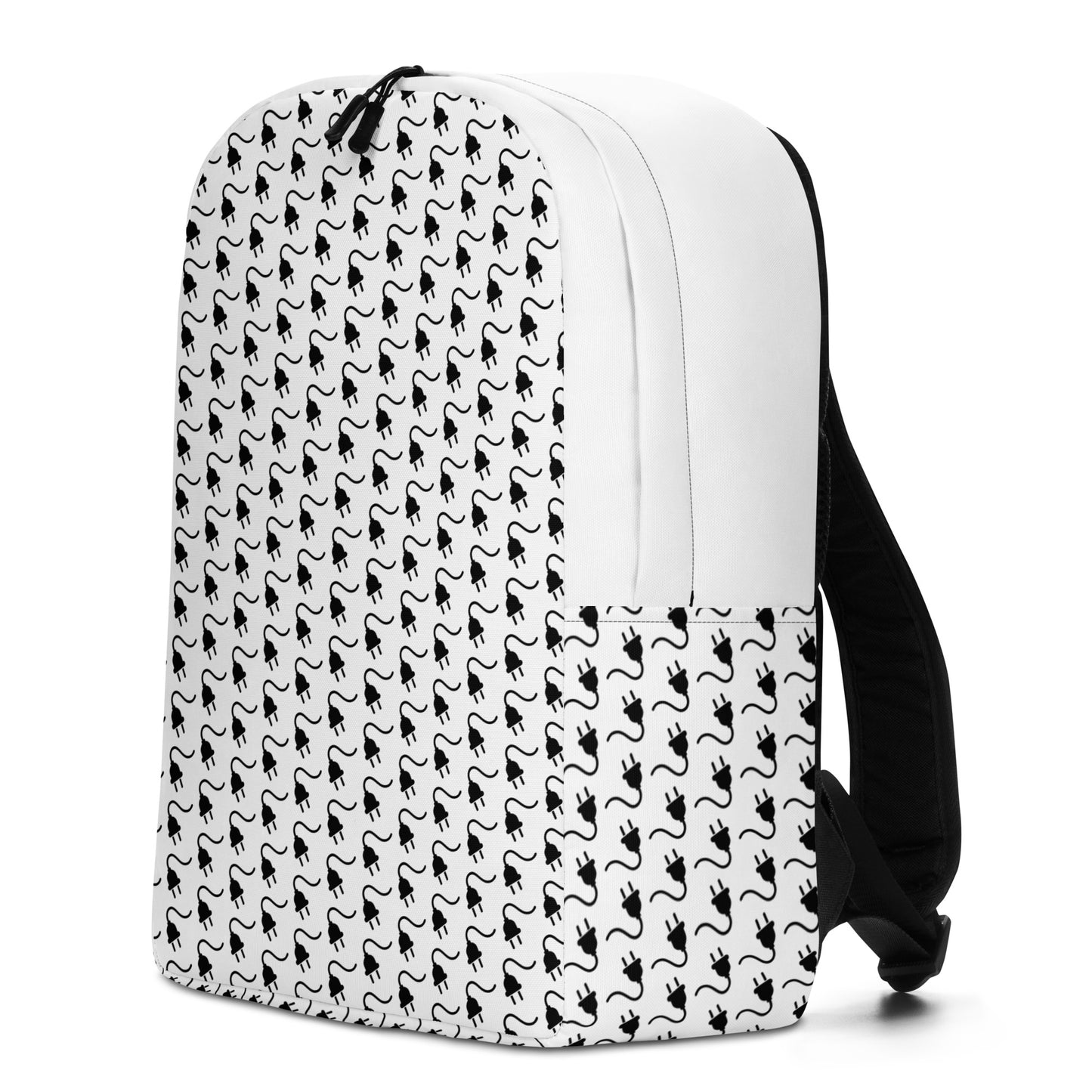 The Plug (White) - Minimalist Backpack