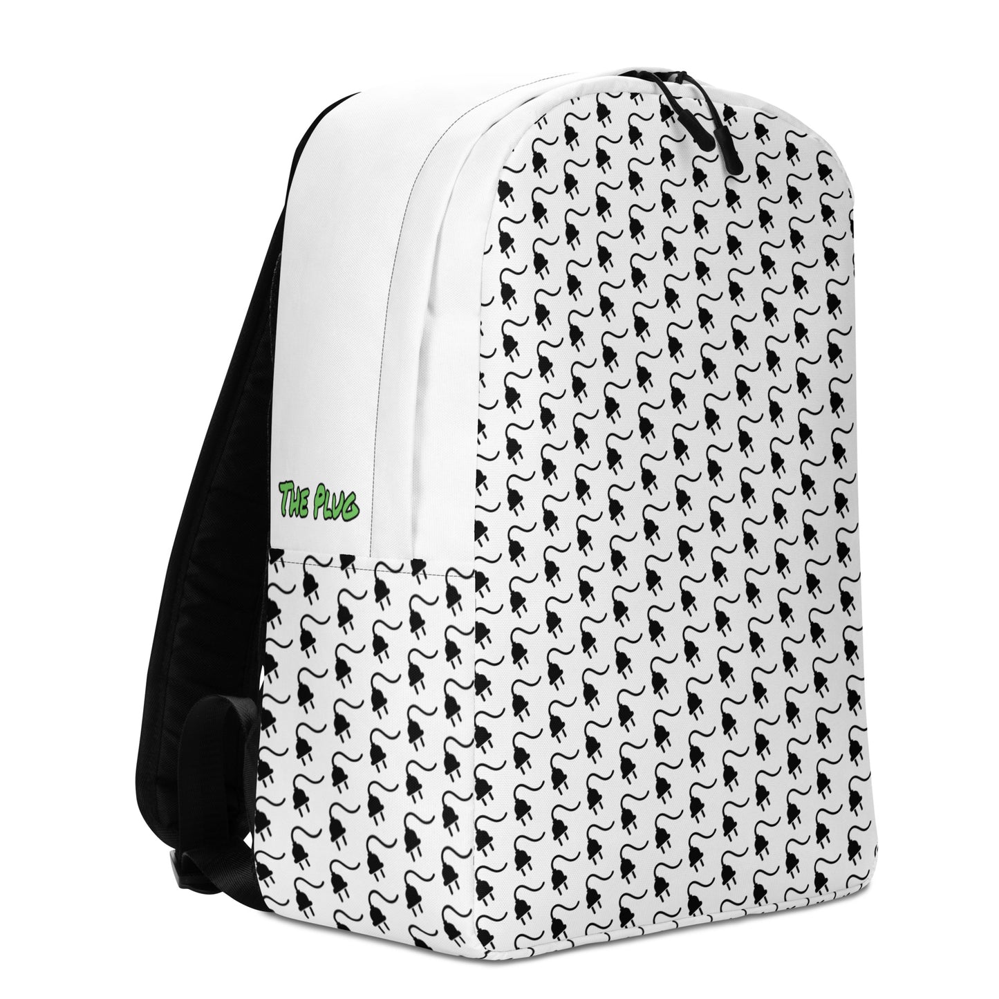 The Plug (White) - Minimalist Backpack