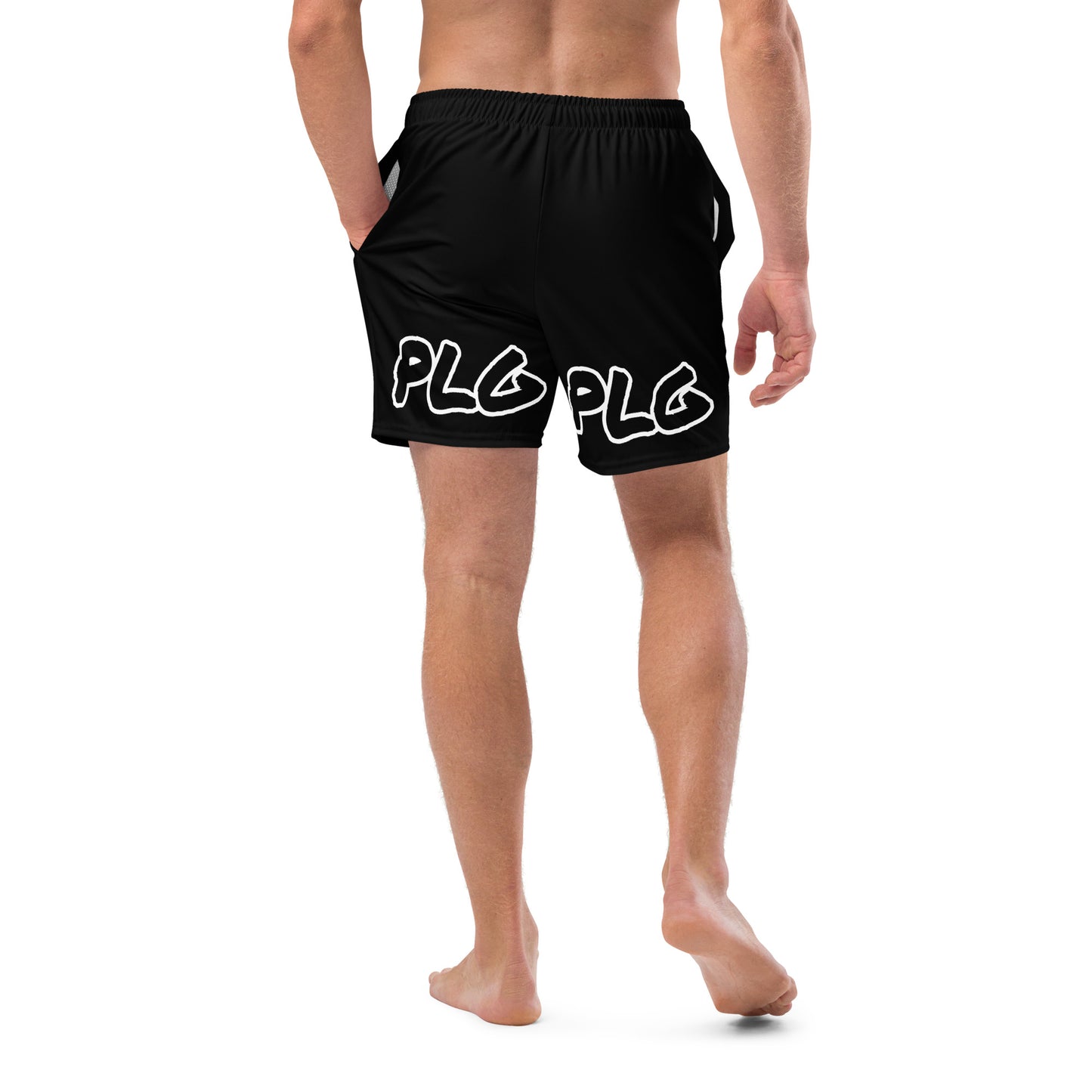 PLG (Black) - Men's swim trunks