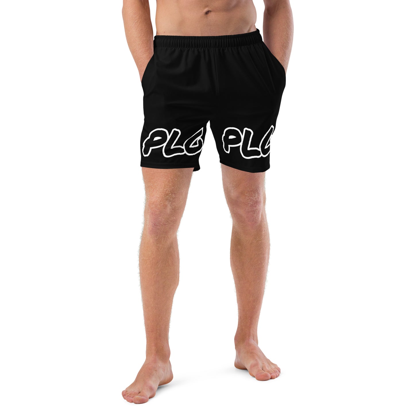 PLG (Black) - Men's swim trunks