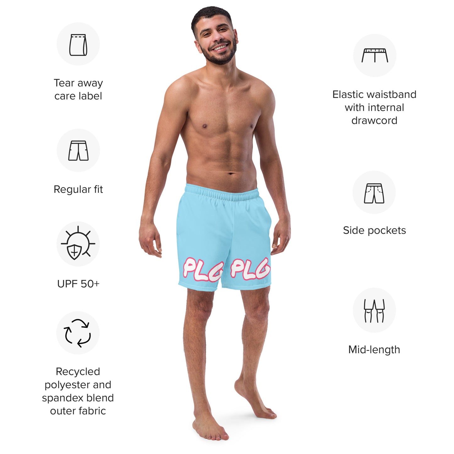 PLG (Miami Vice) - Men's swim trunks