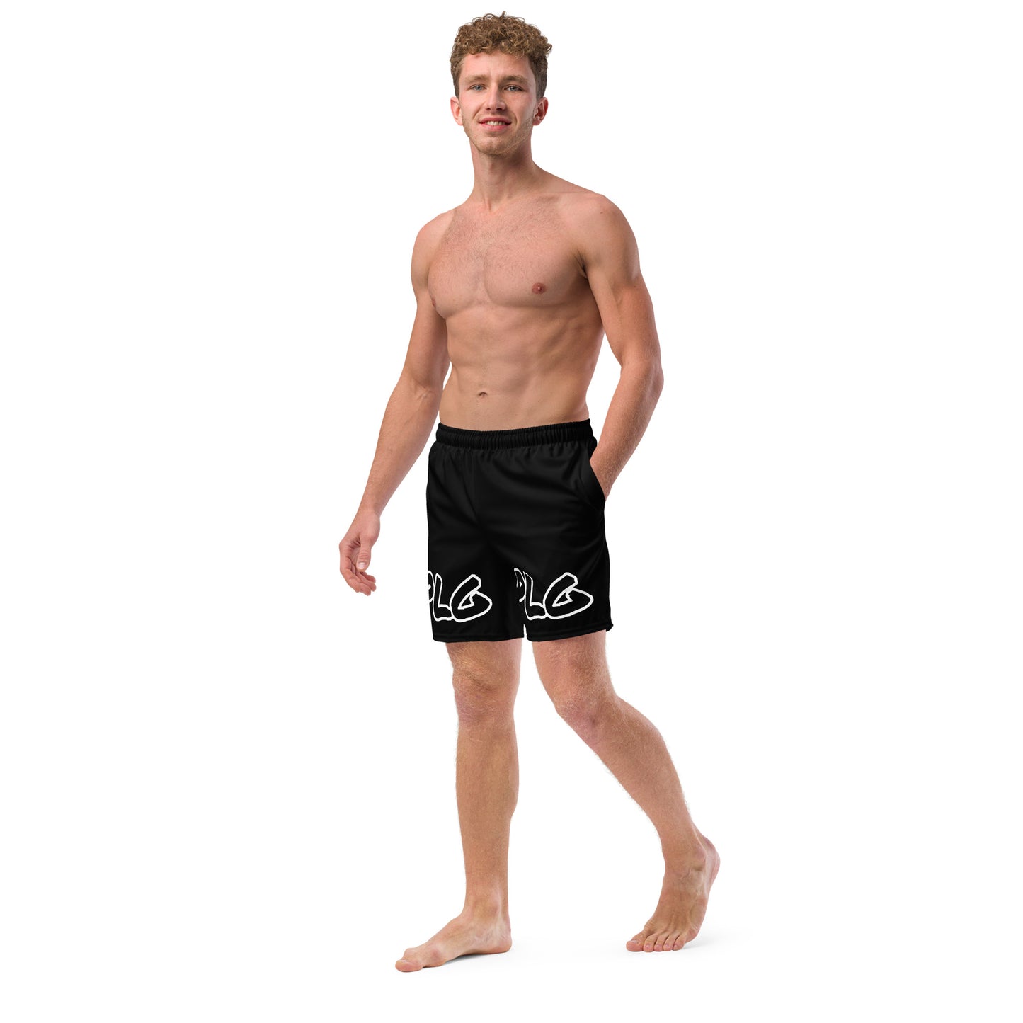 PLG (Black) - Men's swim trunks