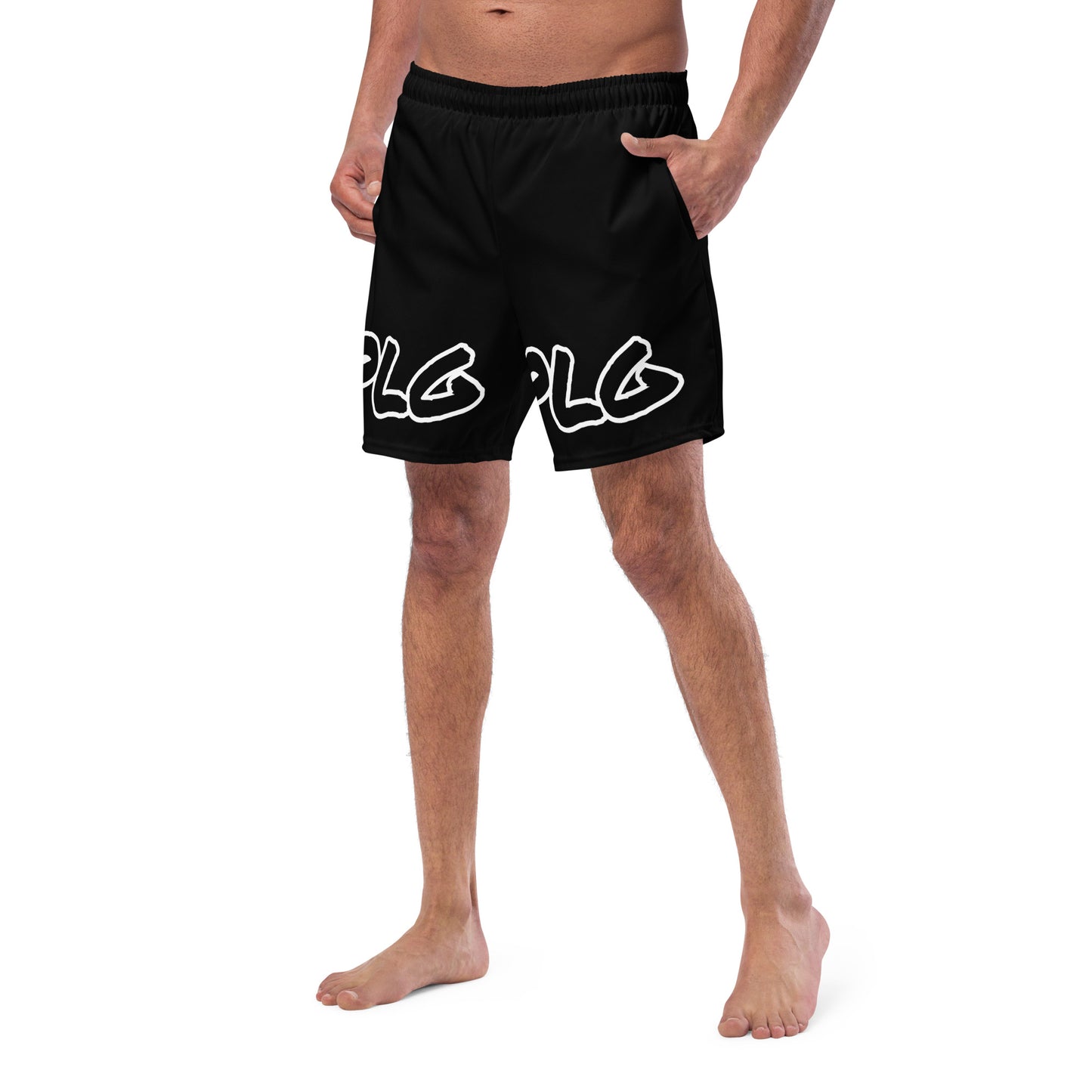 PLG (Black) - Men's swim trunks