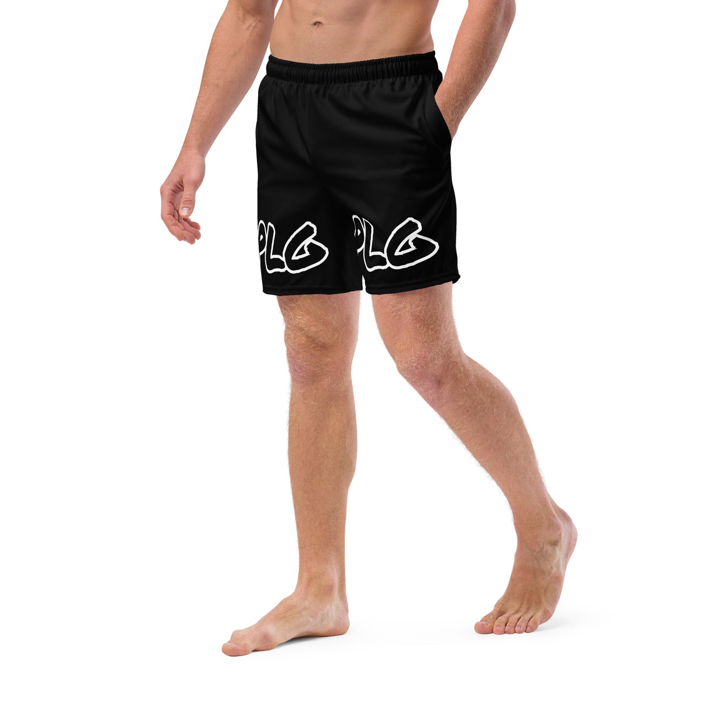 PLG (Black) - Men's swim trunks