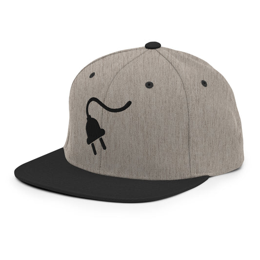 The Plug (Black) - Snapback Hat