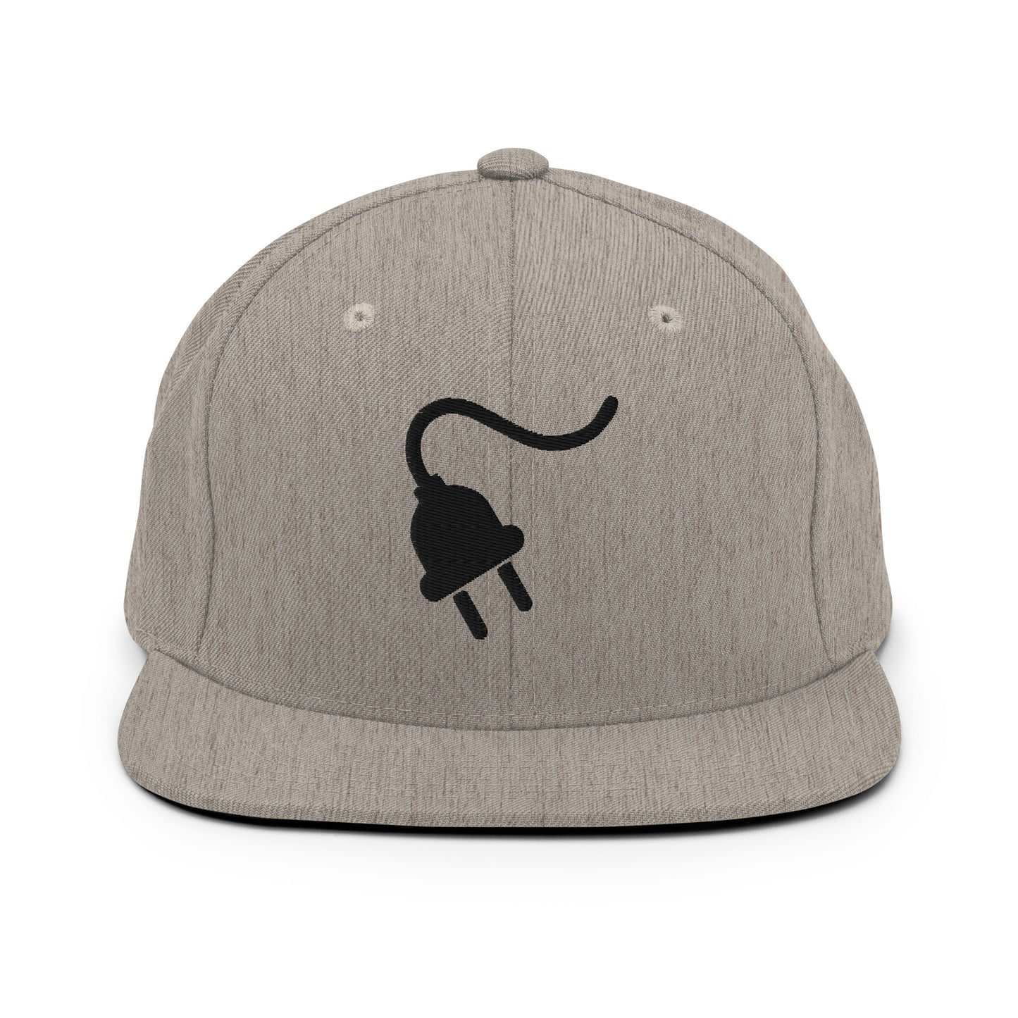 The Plug (Black) - Snapback Hat