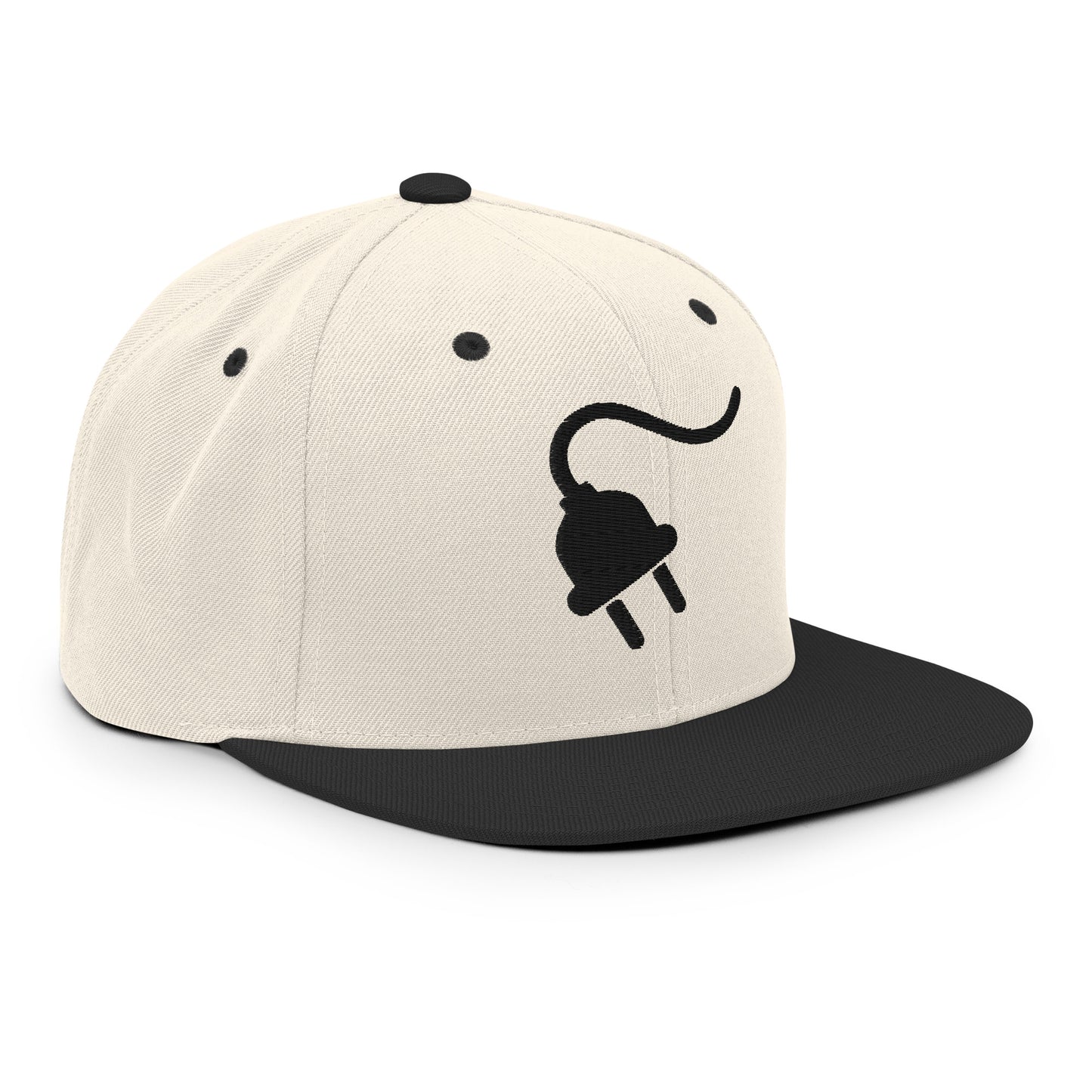 The Plug (Black) - Snapback Hat