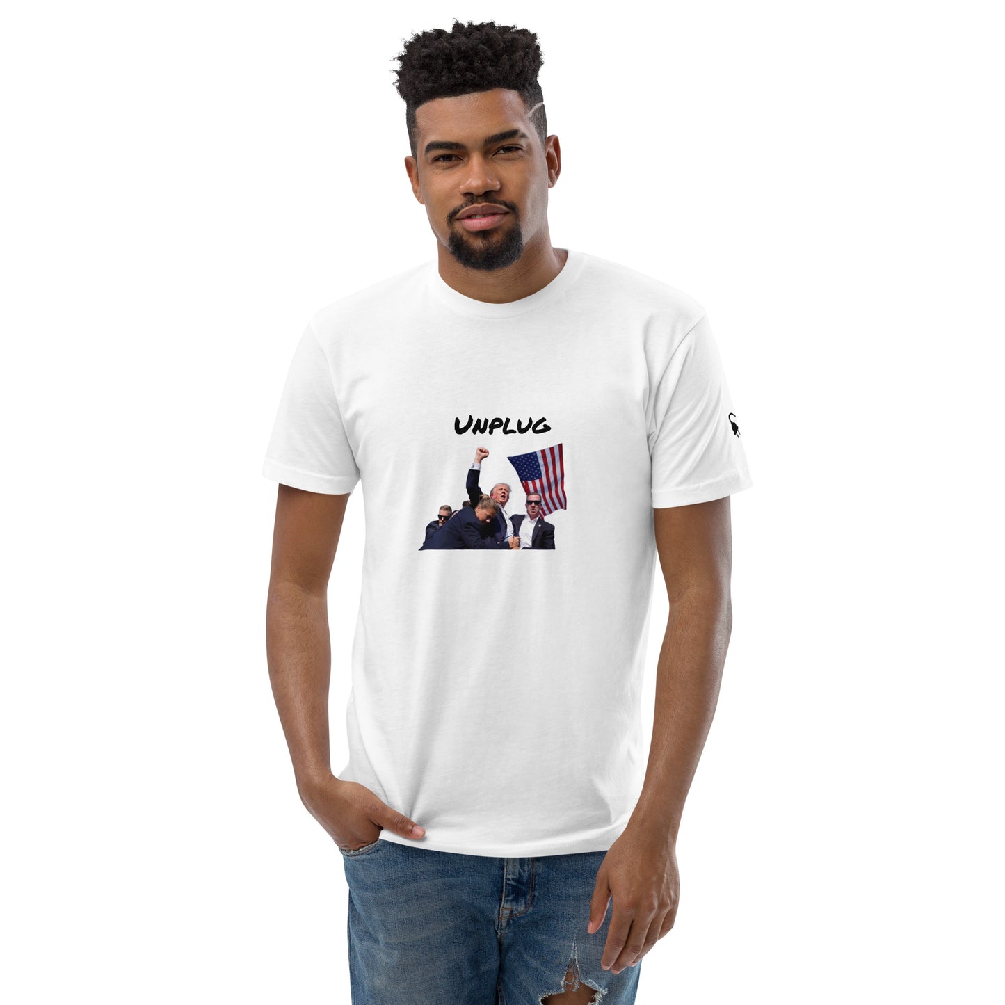 Trump Shot (Unplug) - Short Sleeve T-shirt