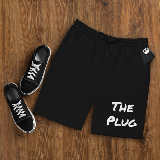 The Plug (Black/Grey) - Men's fleece shorts