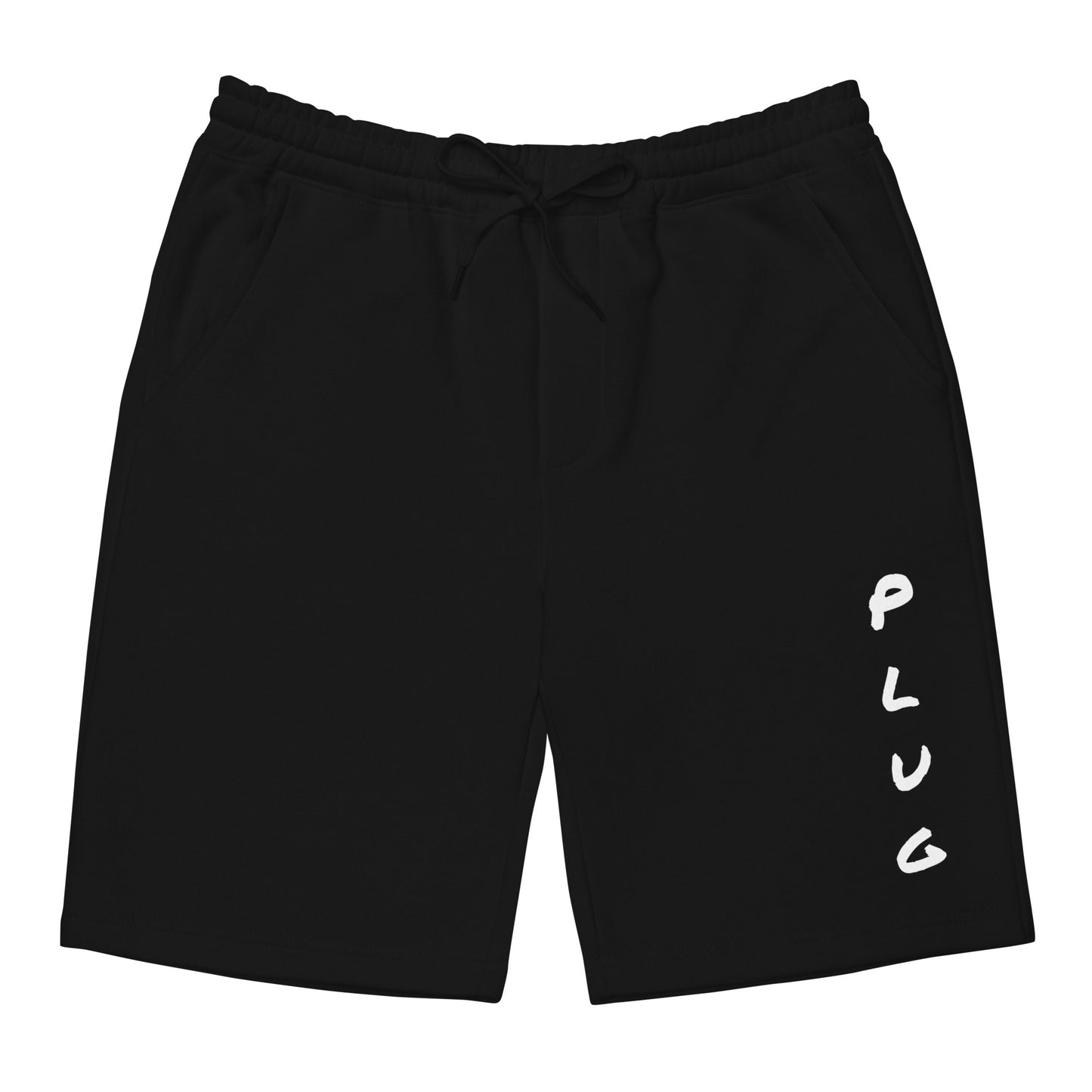 Plug (Black/Grey) - Men's fleece shorts