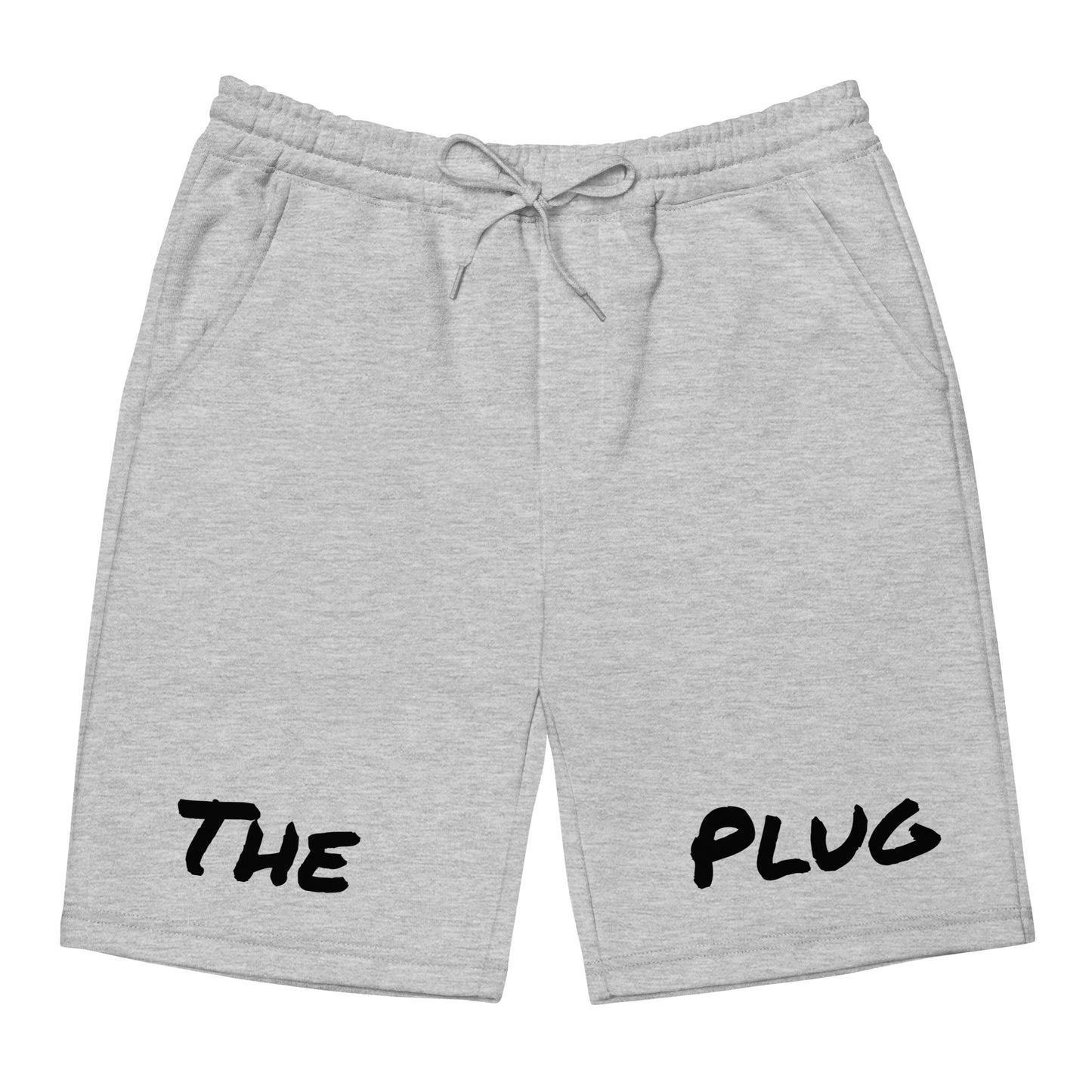 The Plug (White/Grey) - Men's fleece shorts