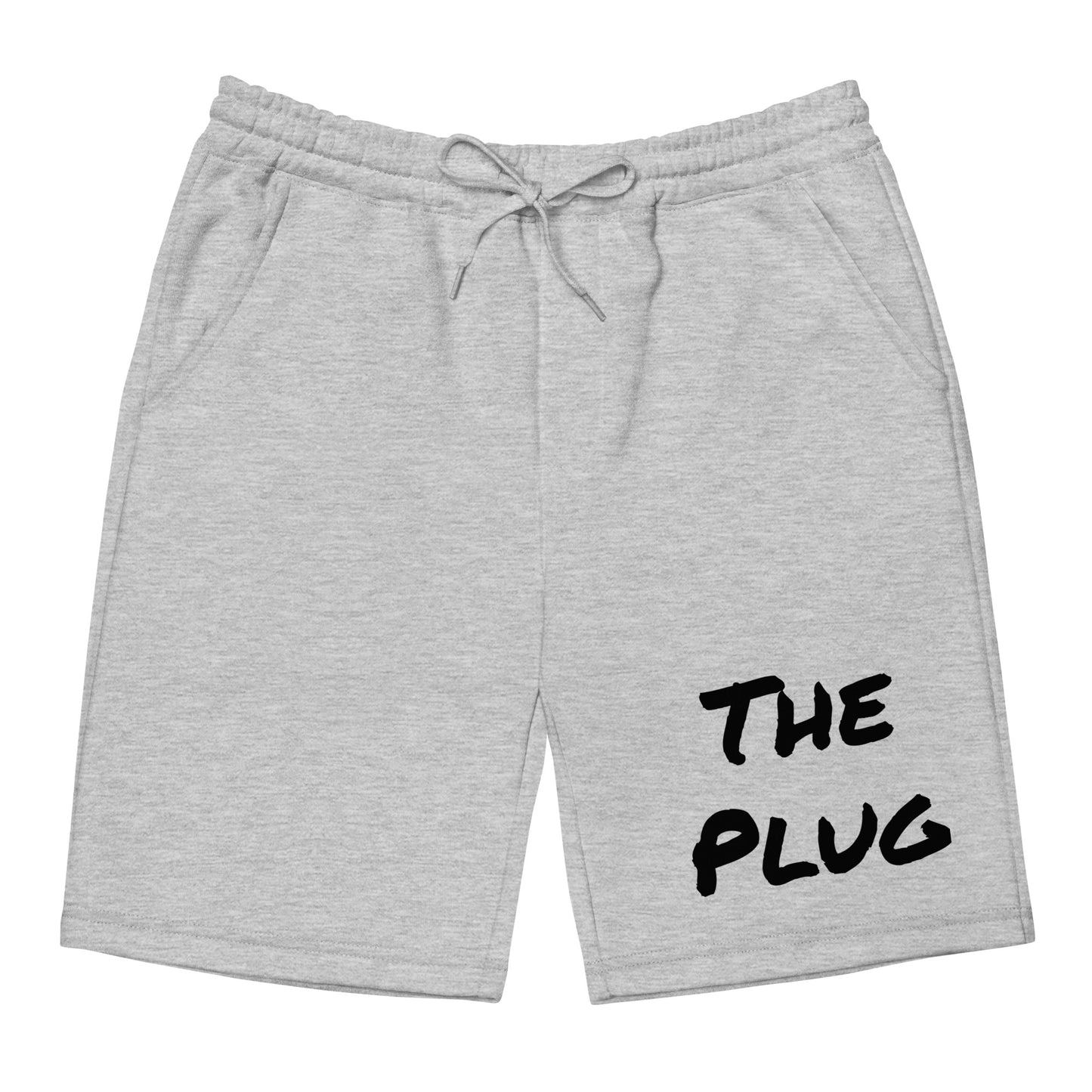 The Plug (White/Grey) - Men's fleece shorts
