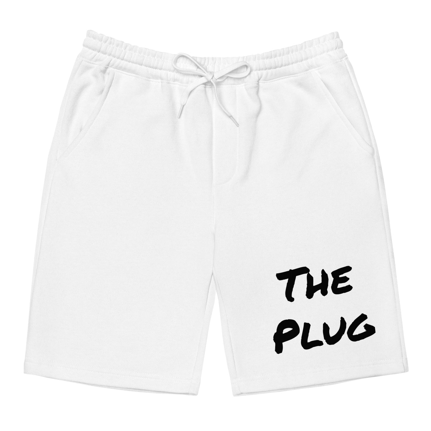 The Plug (White/Grey) - Men's fleece shorts
