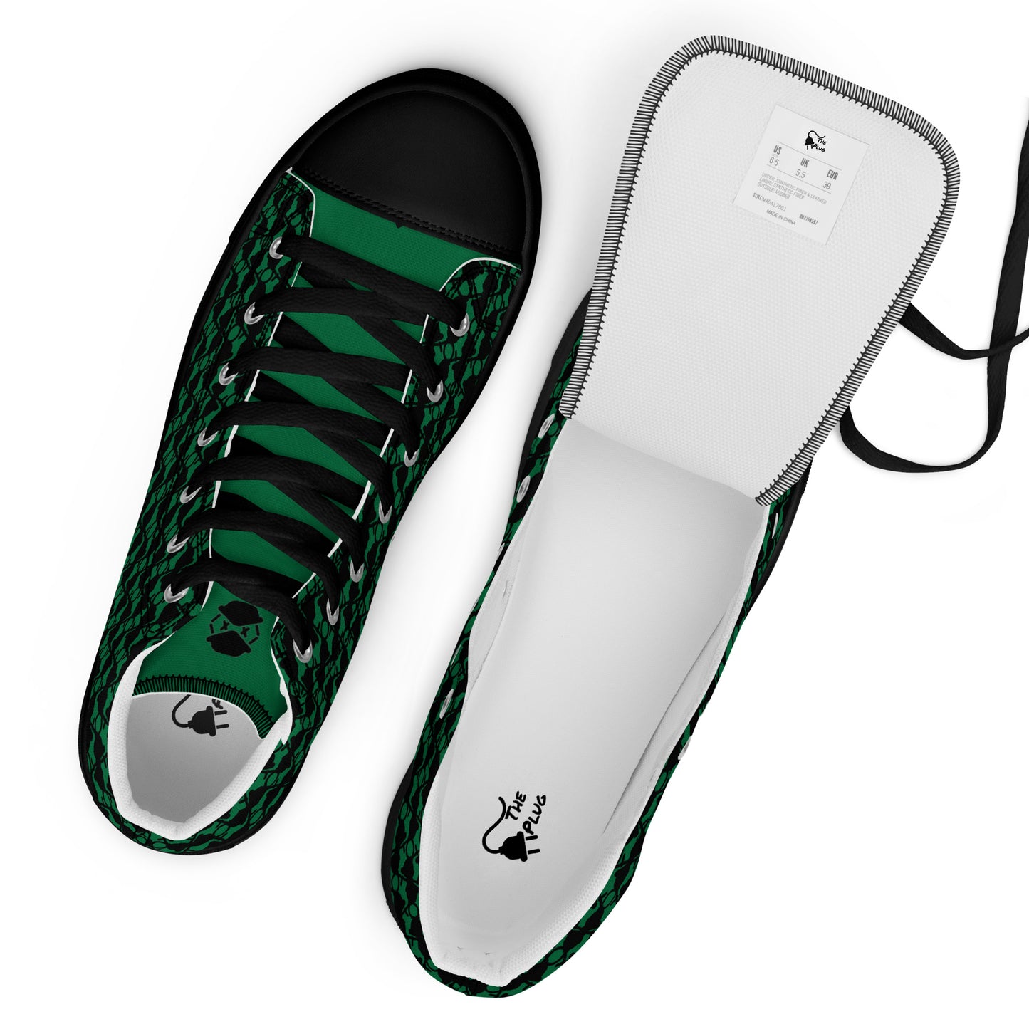 The Plug (Green) - Men’s high top shoes