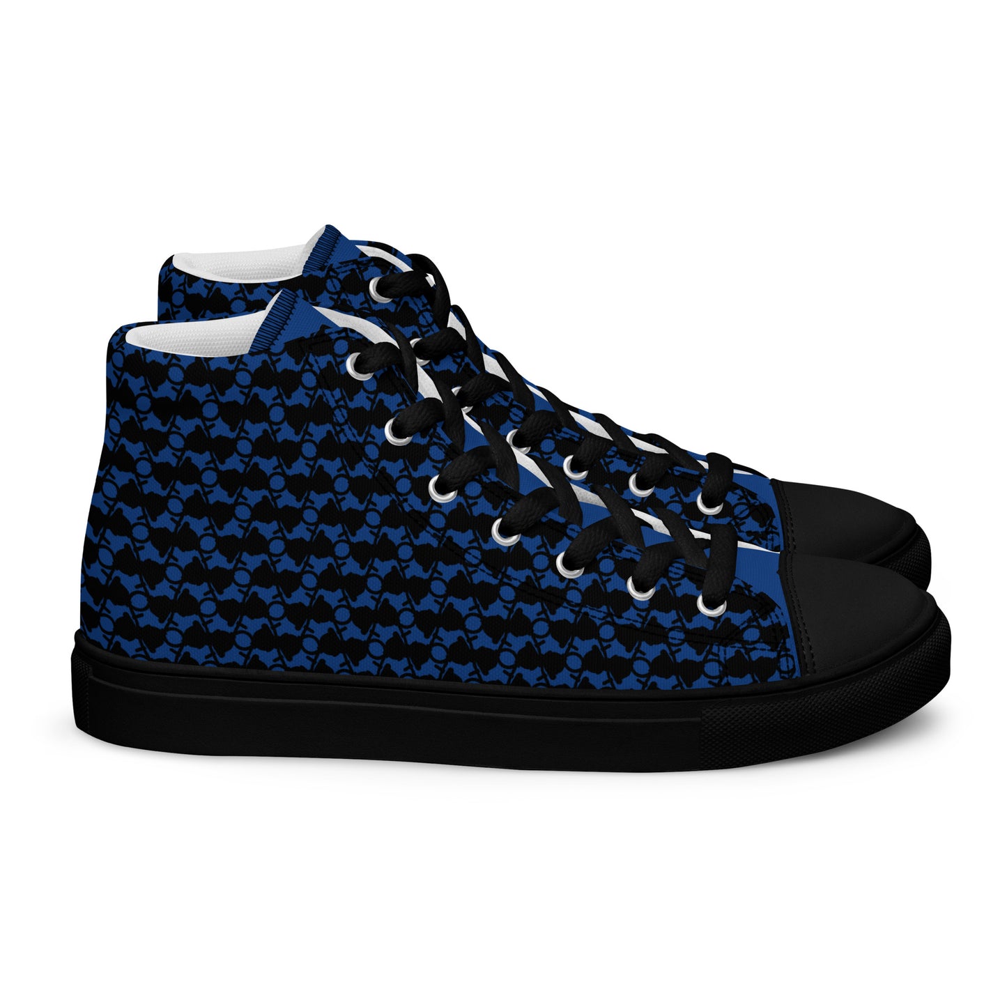 The Plug (Blue) - Men’s high top shoes