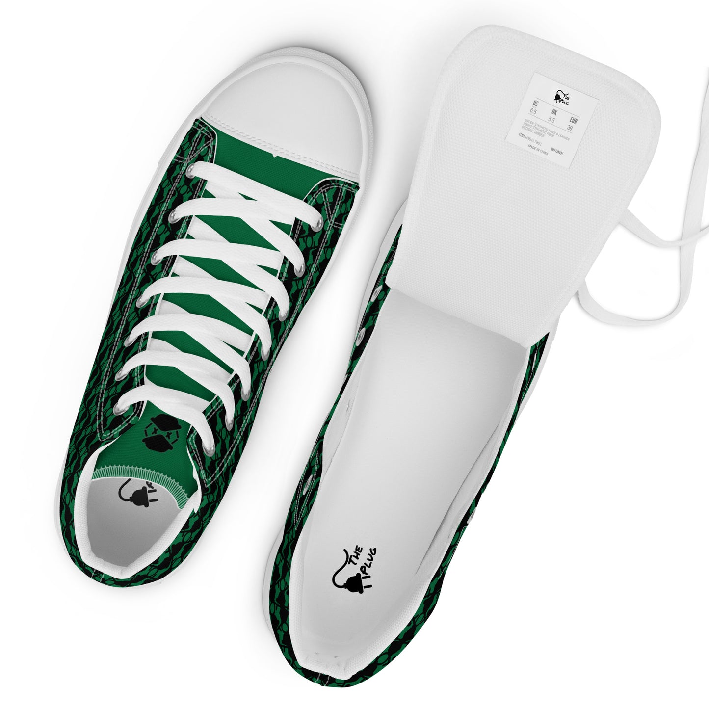 The Plug (Green) - Men’s high top shoes