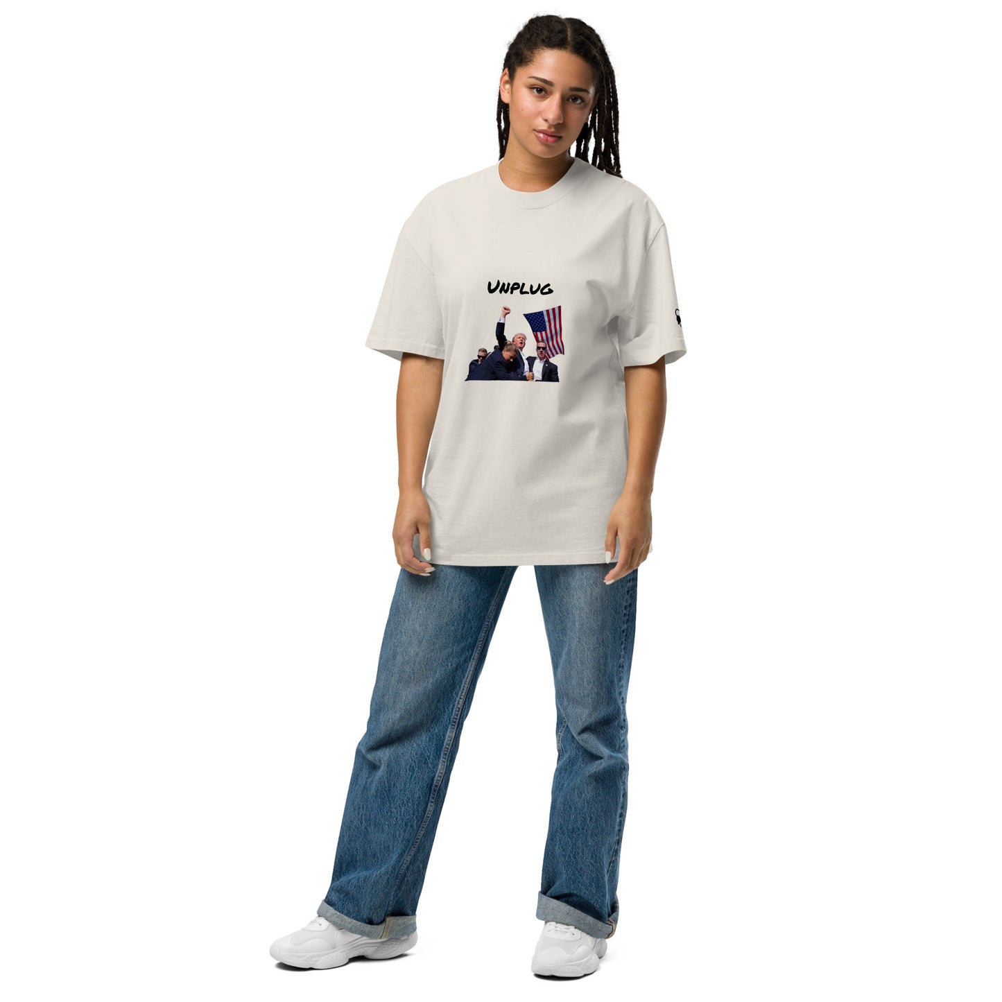 Trump Shot (Unplug) - Oversized faded t-shirt