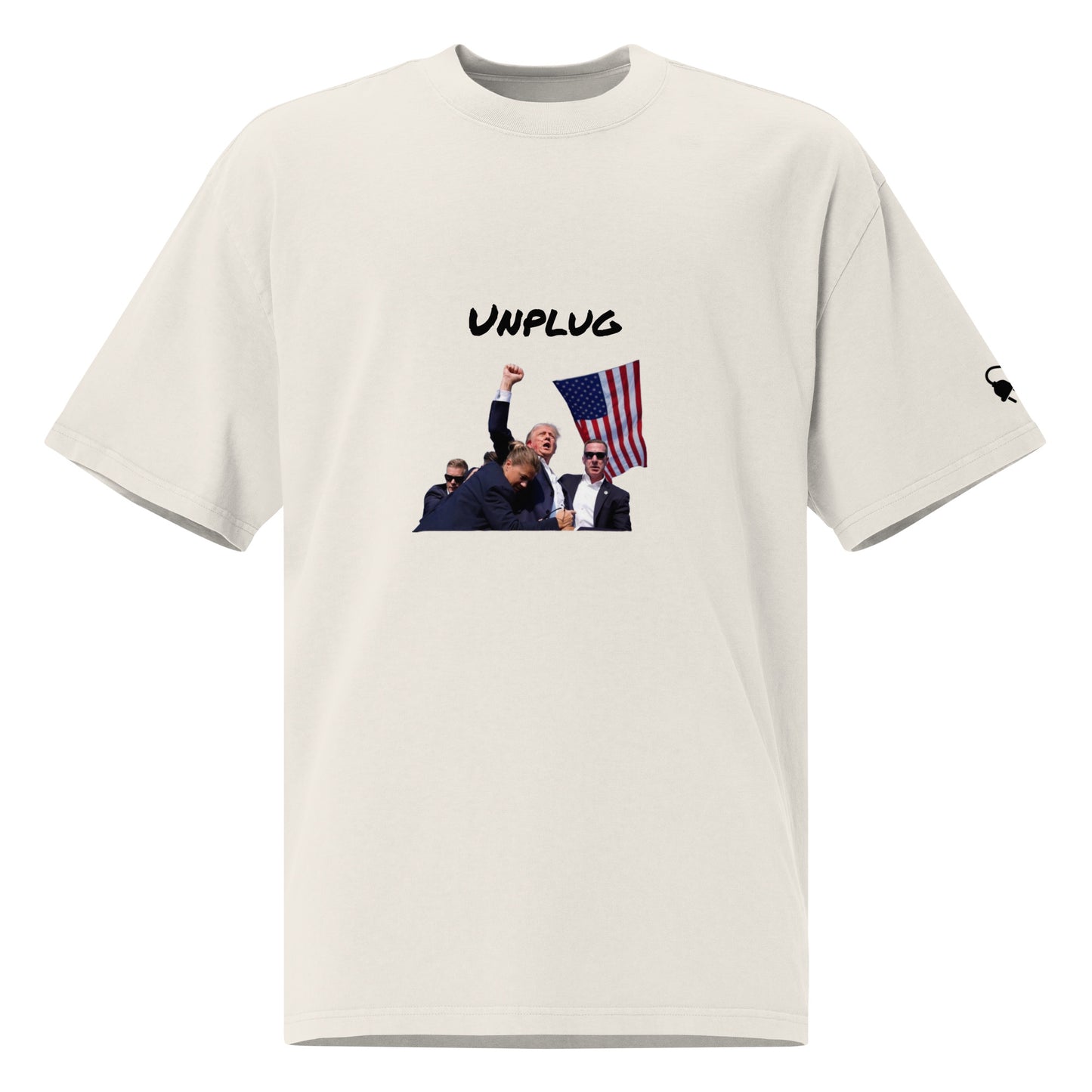 Trump Shot (Unplug) - Oversized faded t-shirt