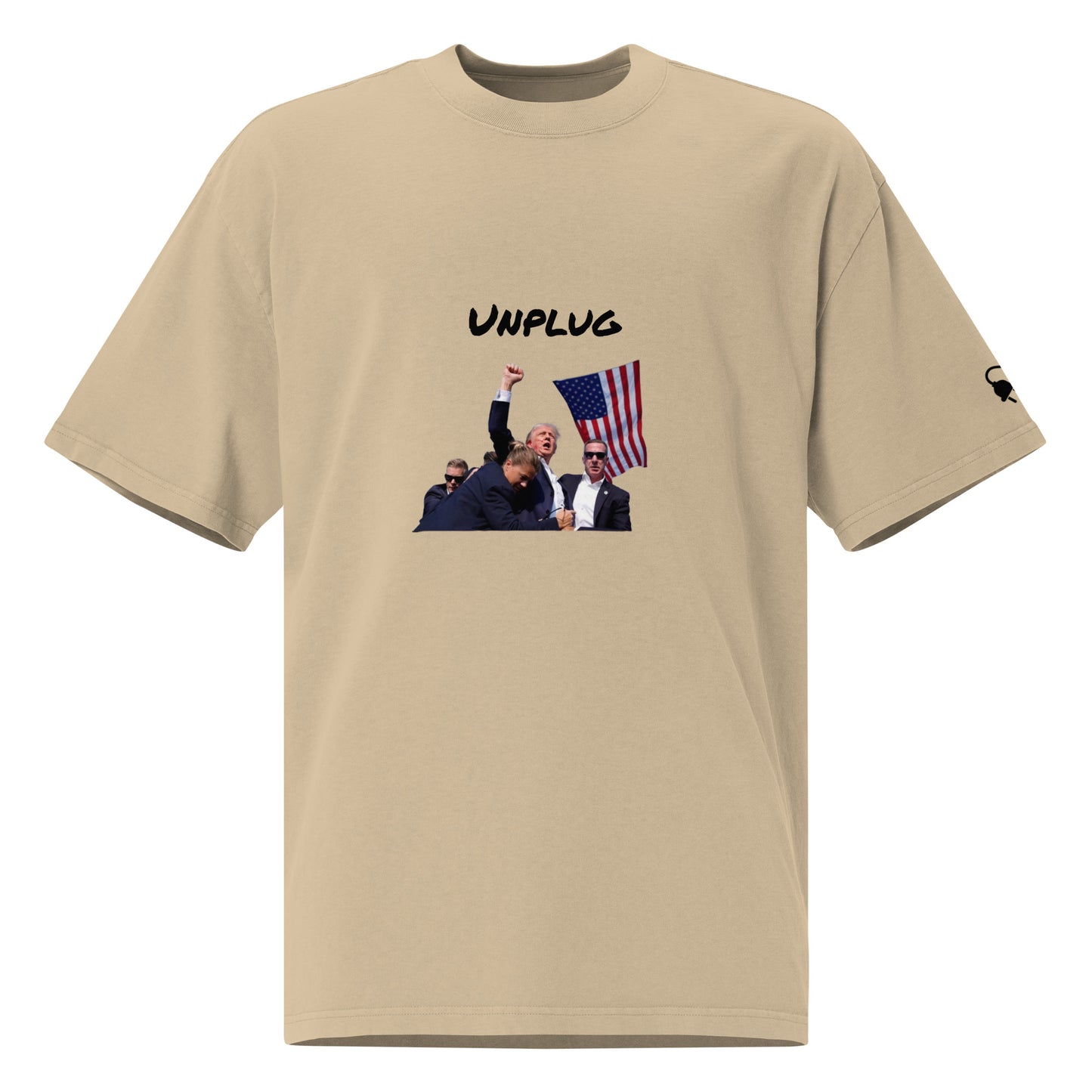 Trump Shot (Unplug) - Oversized faded t-shirt