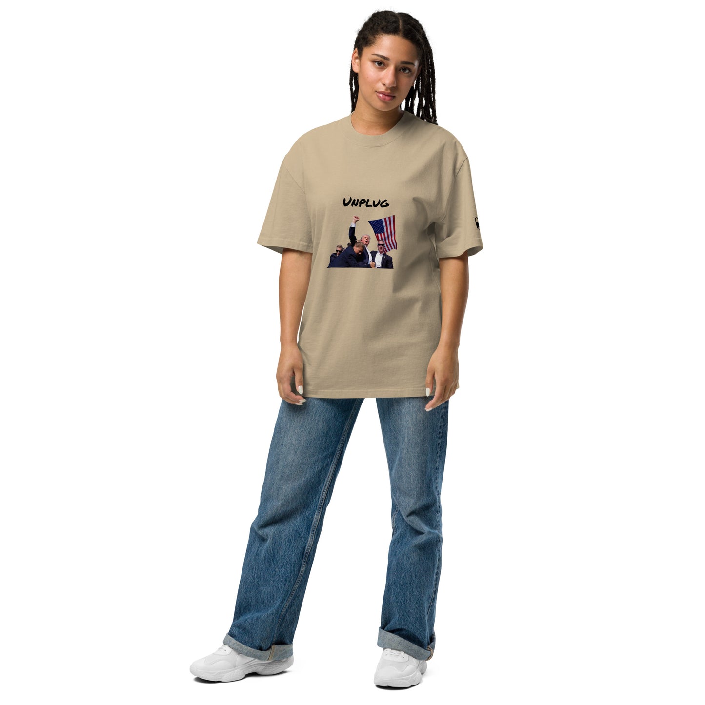 Trump Shot (Unplug) - Oversized faded t-shirt